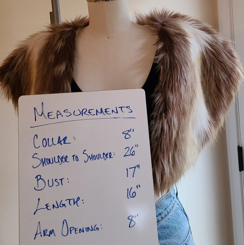 NWT Foxiedox Bambi Faux Fur Bolero - Picture 13 of 13